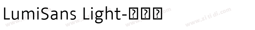 LumiSans Light字体转换